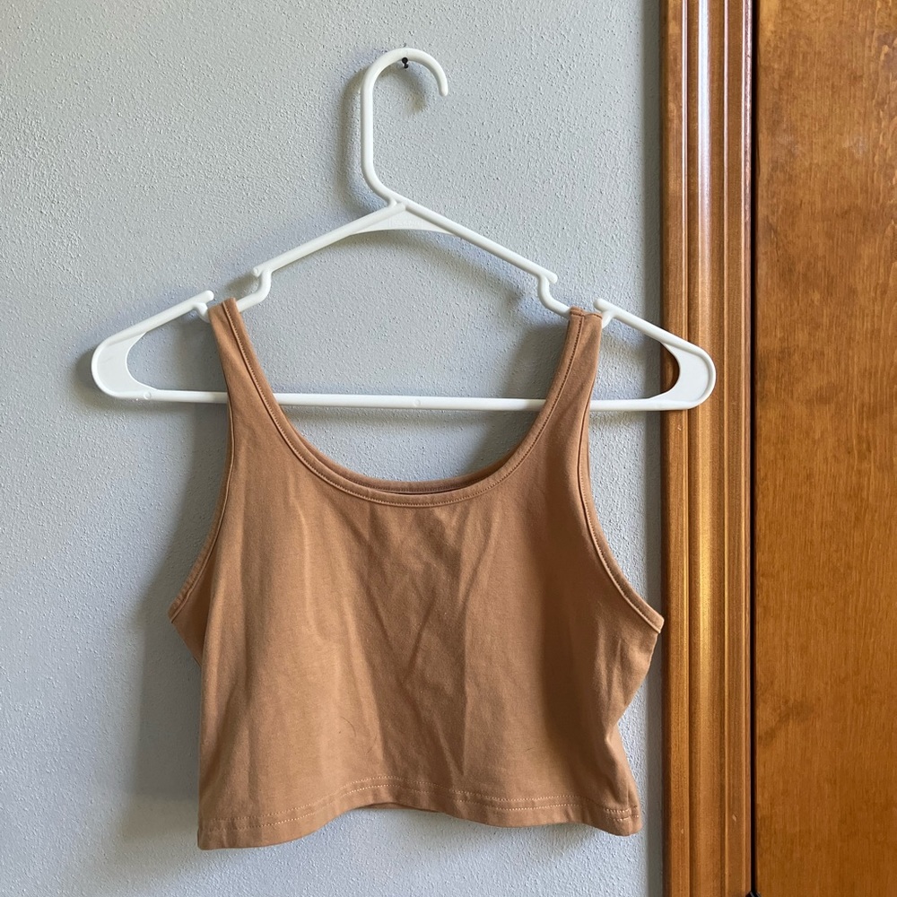 plain tan crop top!